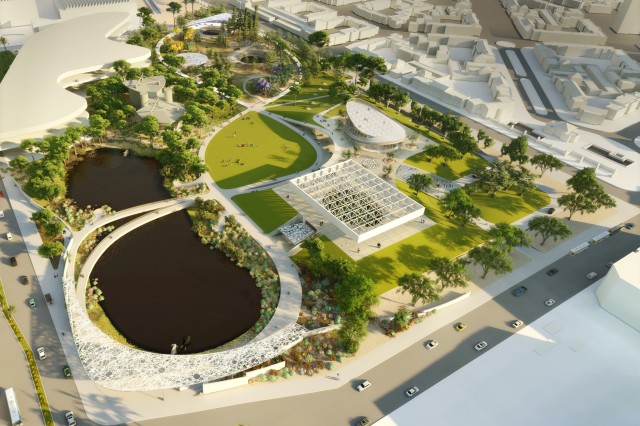 La Brea Loops and Lenses create new connections between Hancock Park and Page Museum