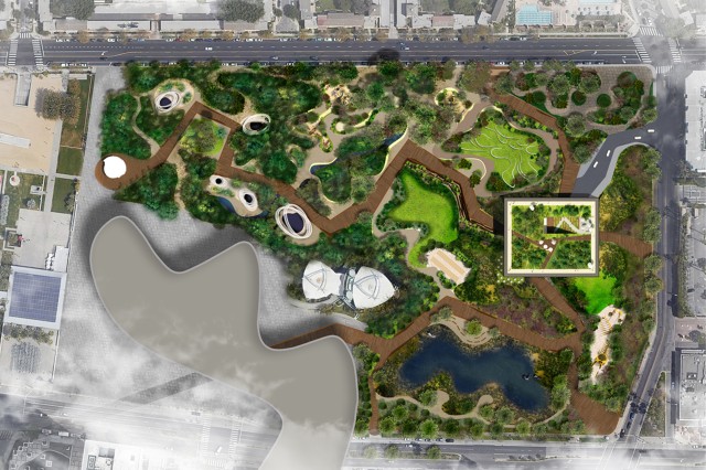 To unfold the story hidden in the tar pits, we interweave, extend and open up the park and museum, and let people experience the living laboratory that this place truly is.