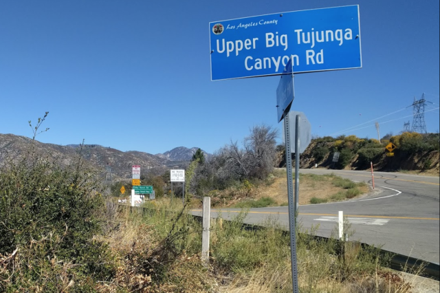 Tujunga Canyon Road Street Sign