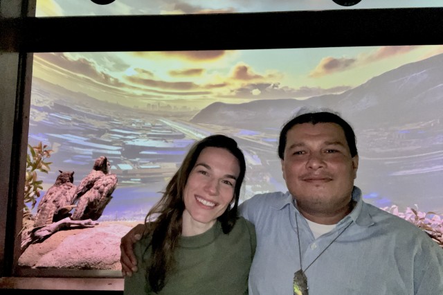 Lauren Schoth with Lazaro Arvizu Jr. n artist, educator, musician, and researcher