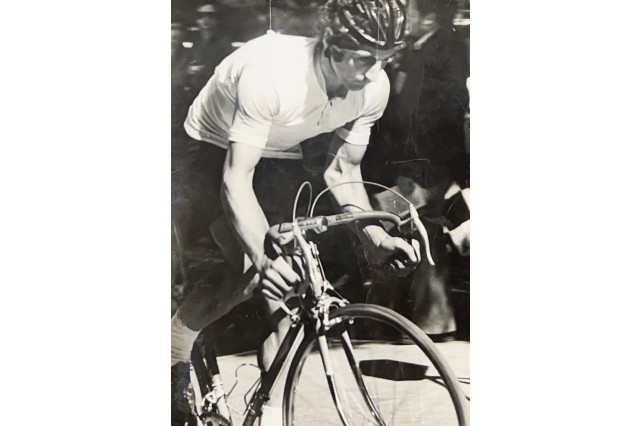 Young Hrach on Bike