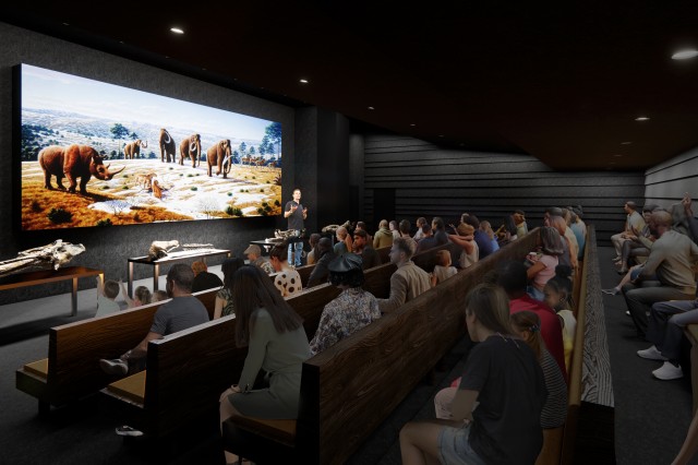 La Brea Tar Pits Rendering Interior theater