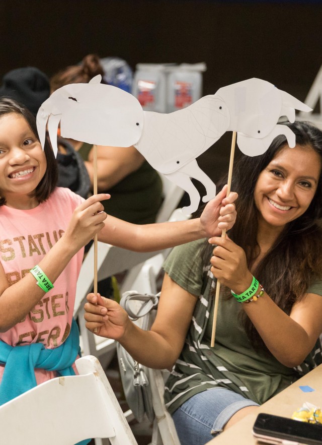 la brea tar pits shadow puppet workshop kids art craft program