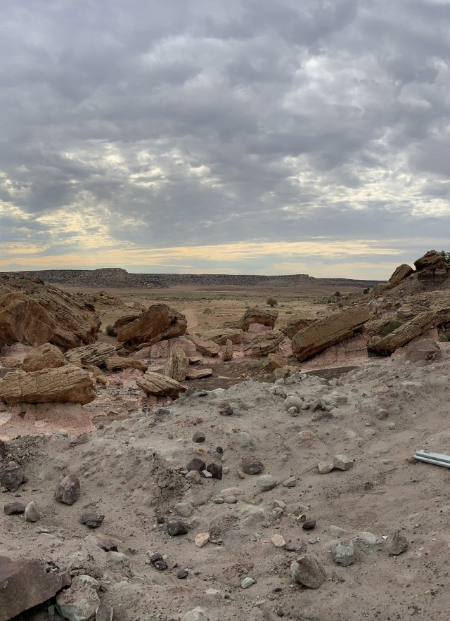 Landscape of a quarry in utah