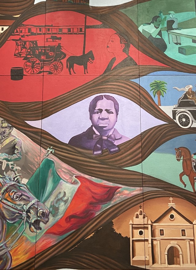 Barbara Carrasco's Mural with Biddy Mason