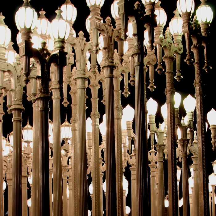 city light art installation LACMA