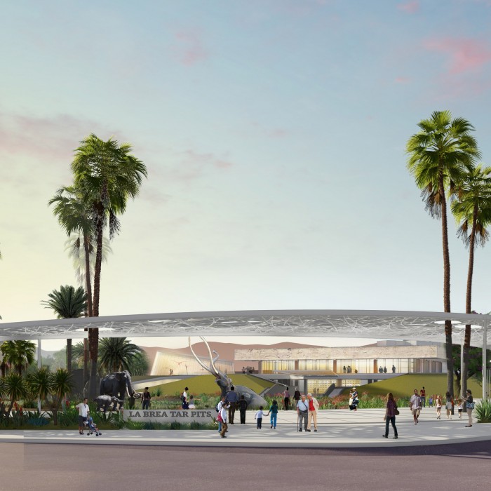 La Brea Tar Pits Reimagining Wilshire Gateway Entry Plaza