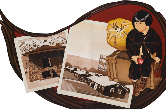 Barbara Carrasco mural vignette Japanese Internment